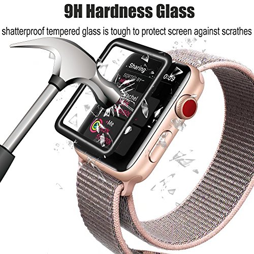 image for my-handy-design Apple Watch Screen Protector 42mm, iWatch Tempered Gla