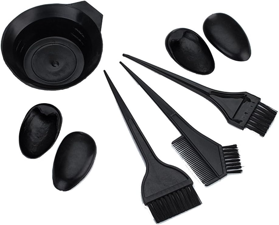 HuiKai Hair Color Dye Bowl Comb Brushes Tool Kit Set Tint Coloring Bowl Set