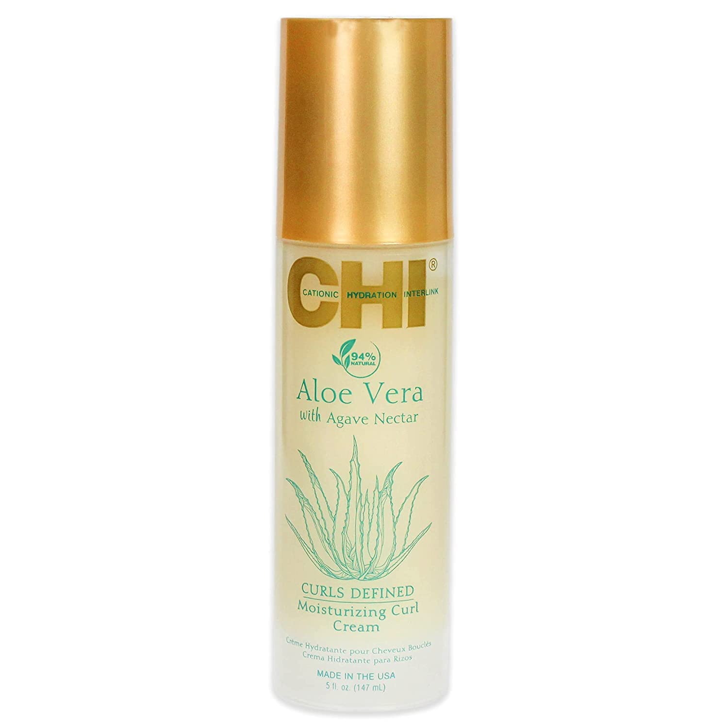 CHI Aloe Vera Curls Defined Control Gel, 147 ml White