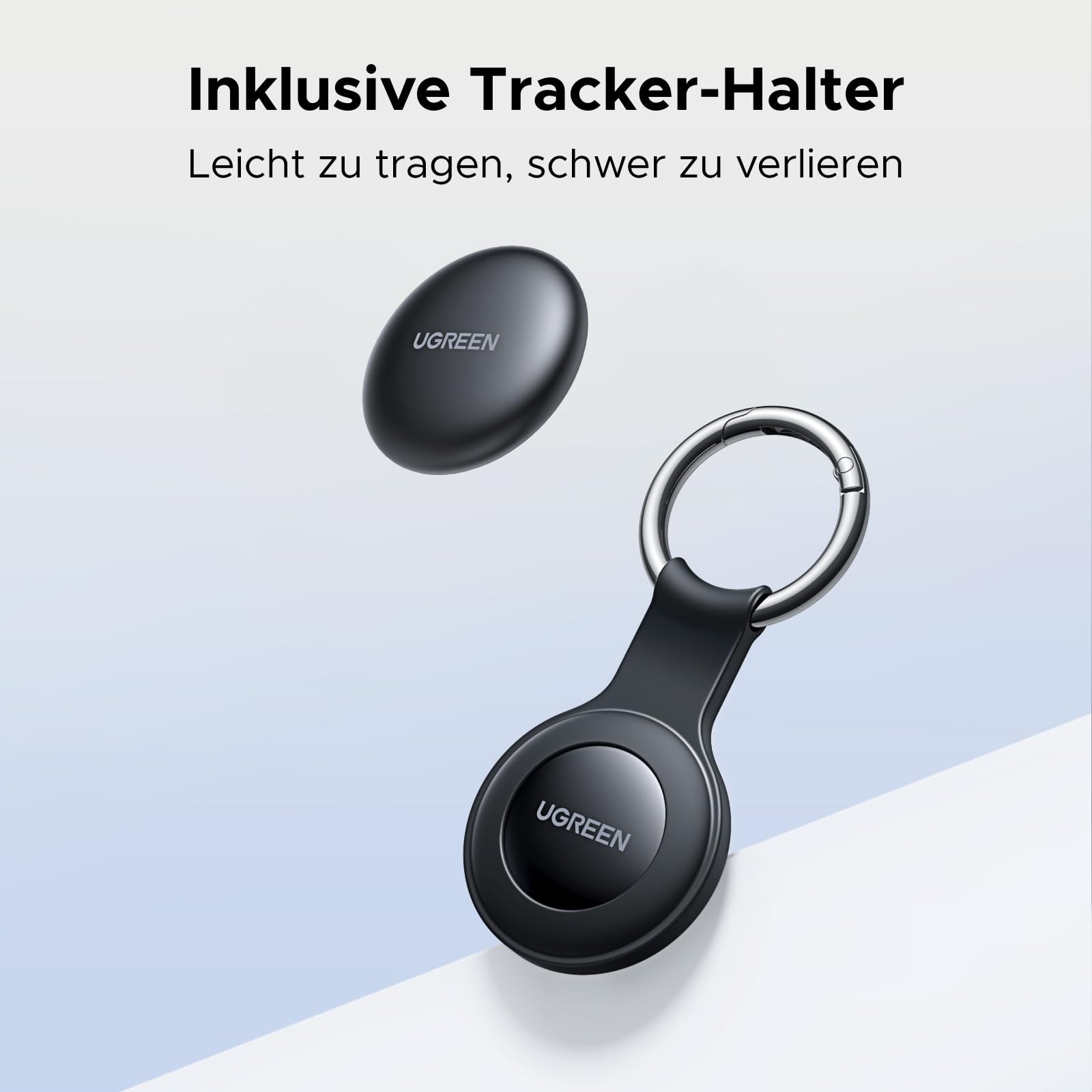 UGREEN FineTrack Mini kompatibel mit Apple Find My (nur iOS), 18 Monate Auswechselbare Batterie, Smarttag mit 80dB Piepton, Bluetooth Tracker für Rucksack, Schlüssel, Koffer, Reisepässe (1 Pack) 5