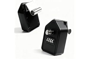 Car Key Lock Box, House-Shaped Car Window Lock Box for Turo - Dual Unlock (4-Digit Code + Key) Aluminum Alloy car Lock Box Fi