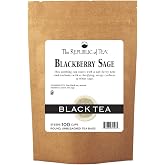 The Republic of Tea - Blackberry Sage Black Tea, Refill Bag | 100 Tea Bags, Gourmet Black Tea