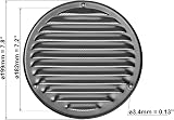 EUROPLAST Aluminium Round Air Vent Grille Cover 160mm Insect Mesh view 2