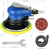 Uten 6" Air Random Orbital Sander Dual Action Pneumatic Palm Sander w/ Speed view 4