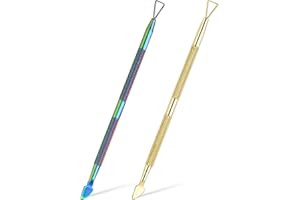 CUTEABC 2PCS Lottery Ticket Scratcher Tool,Metal Lottery Scratcher,Scratch Off Tool,Lotto Scratcher Label Scraper for Lottery Ticket,Multi-Use Scraping Steel Tool for Ticket Stickers Label Films(Rainbow,Gold)