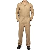 NY Threads Cotton Blend Coveralls for Men Relaxed Fit Mechanic Jumpsuit | Utility Coveralls for Men Heavy-Duty Work Jumpsuit Michael Myers Costume Inspired Coverall
