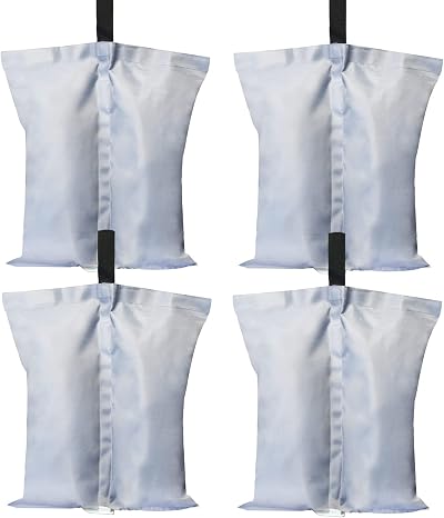 ABCCANOPY 4 Pack Gazebo Weight Bags Heavy Duty 1680D Waterproof Gray