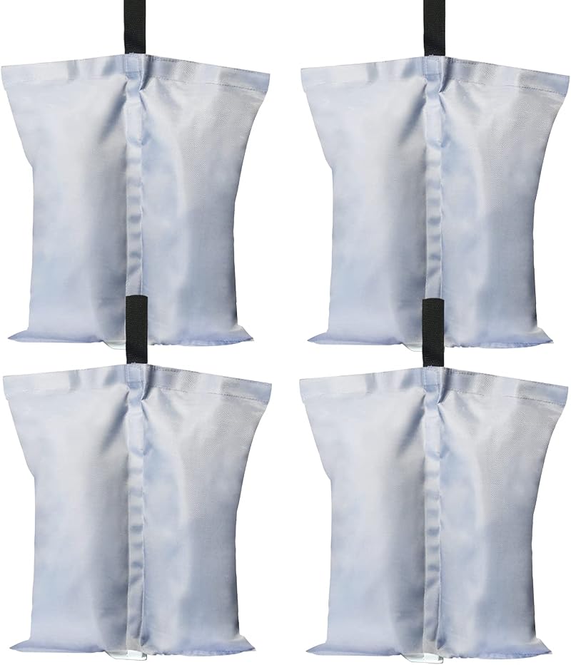 ABCCANOPY 4 Pack Gazebo Weight Bags Heavy Duty 1680D Waterproof Gray