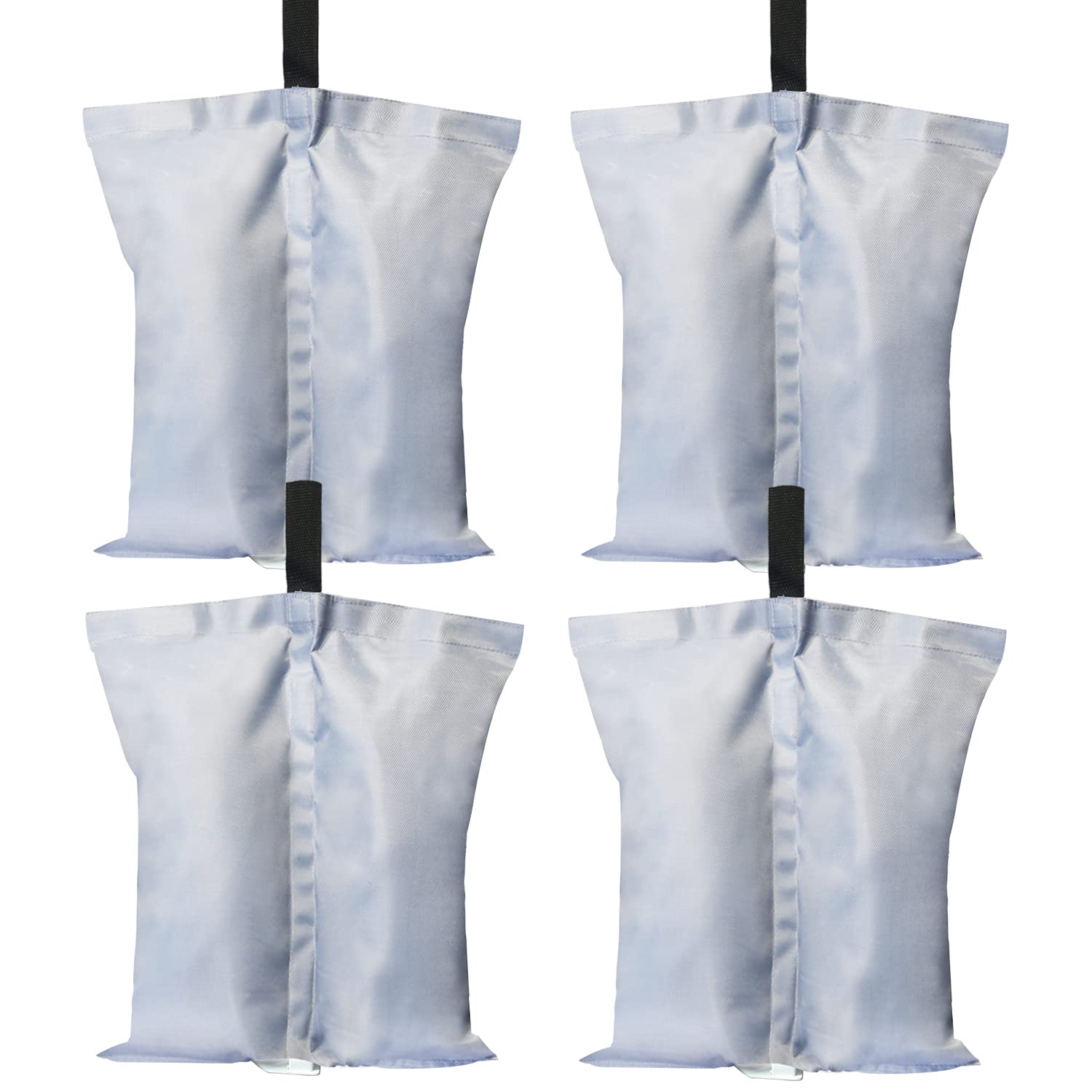 ABCCANOPY 4 Pack Gazebo Large Weight Bags Industrial Grade Heavy Duty Double-Stitched Sandbags,Leg Weights for Pop Up Gazebo,Patio Umbrella, Outdoor Furniture (Gray) โ image 1