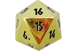 Norse Foundry Dead Mans Gold Countdown 25mm Full Metal D20 Dice Life Counter TCG CCG …