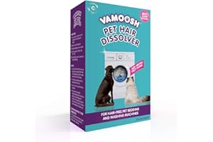 VAMOOSH CLEANS Vamoosh Pet Hair Dissolver 3 x 100g (1 box) Pet Hair Remover for Washing Machines – Dissolves dog hair, cat hair, horse hair etc in the laundry