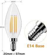 Vanke E14 LED Bulb 2700K 4W 600 Lumen 40W Equivalent 2 Pack view 5