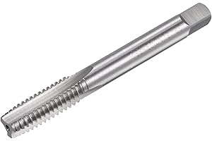 uxcell Thread Milling Threading Tap 3/8"-16 UNC, Left Hand Machine HSS (High Speed Steel) 6542 Uncoated 3 Straight Flutes 2B 