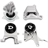Engine Motor &amp; Trans Mount Kit Compatible with Malibu 2009-2012 2.4L Engine | 6 Speed Automatic Transmission, Replaces A5598 A5398 A5504 A5503 3267 3118 3213 3212 25820085 24100456 4PCS