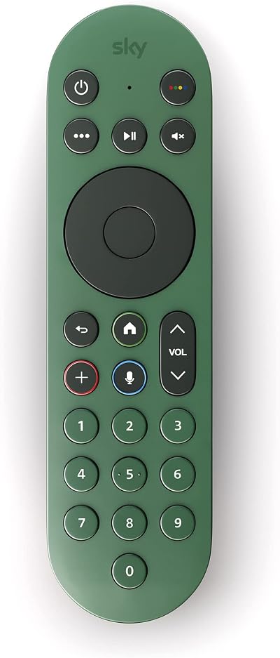 Sky Glass and Sky Stream Remote Racing Green – Voice Control, Back-lit