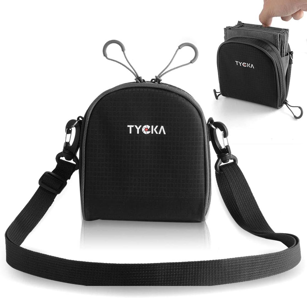 TYCKA 8- Pocket Lens Filter Pouch for Filters Up to 86mm, Belt Style Design Travel Carry Lens Filter Pouch, Water-Resistant and Dustproof Removable Inner Lining with Adjustable Shoulder Strap