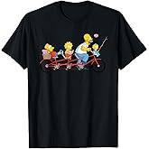 The Simpsons Father's Day Homer and Kids Bike Ride with Dad T-Shirt