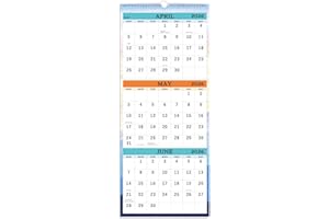 2026-2027 Wall Calendar - April 2026 - July 2027, 3-Month Display Vertical Calendar 2026-2027, Calendar Planner, 11" x 26", L