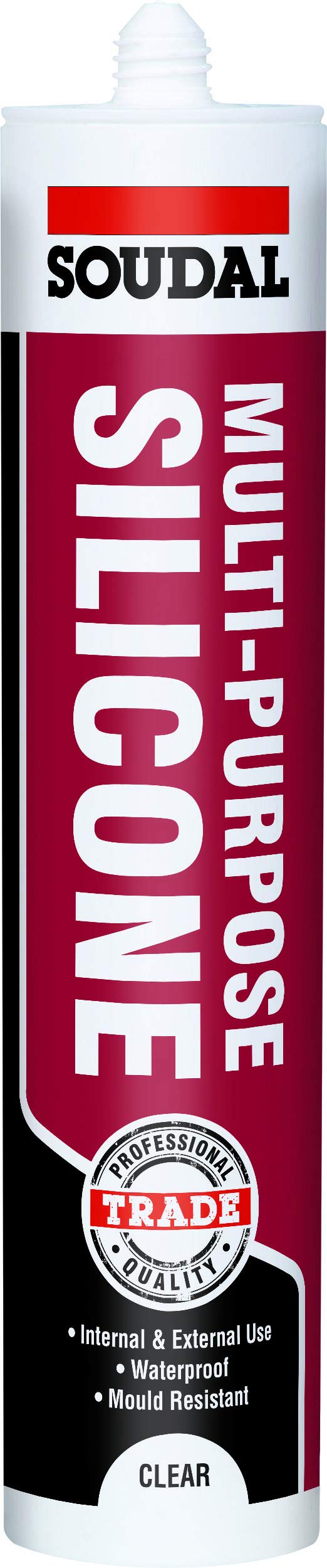 Soudal MPSC Silicone Sealant, Clear