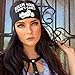 Biker Hair, Don't Care! #604. Grey Headband With White Design. Great Headband To Wear With Or Without A Helmet! Keep Your Hair Back And Sweat Out Of Your Eyes! Motorcycle Headband, Sweatband, Bandana.