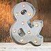 Darice Silver Metal Marquee Letter – & - 9.87” Tall, Galvanized Silver Finish