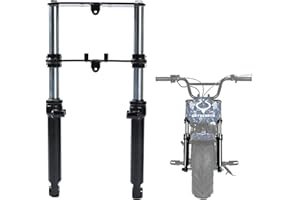 Oryxearth Front Fork for Mini Dirt Bike, Front Fork Suspension Universal Shock Absorber Set, Pit Bike Shock Fork Frame Upgrade Assembly for Motorcycle, Black