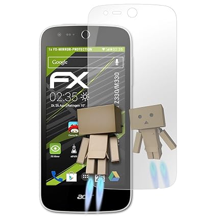 atFolix Displayfolie für Acer Liquid Z330/M330 Spiegelfolie, Spiegeleffekt FX Schutzfolie