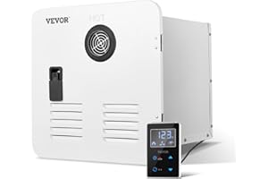 VEVOR RV Tankless Water Heater, Instant Shower with 15 x 15 inches White Door and Remote Controller, 42000BTU Optimized Comfort Performance Hot Water, Ideal for RVers' Family Everyday Use