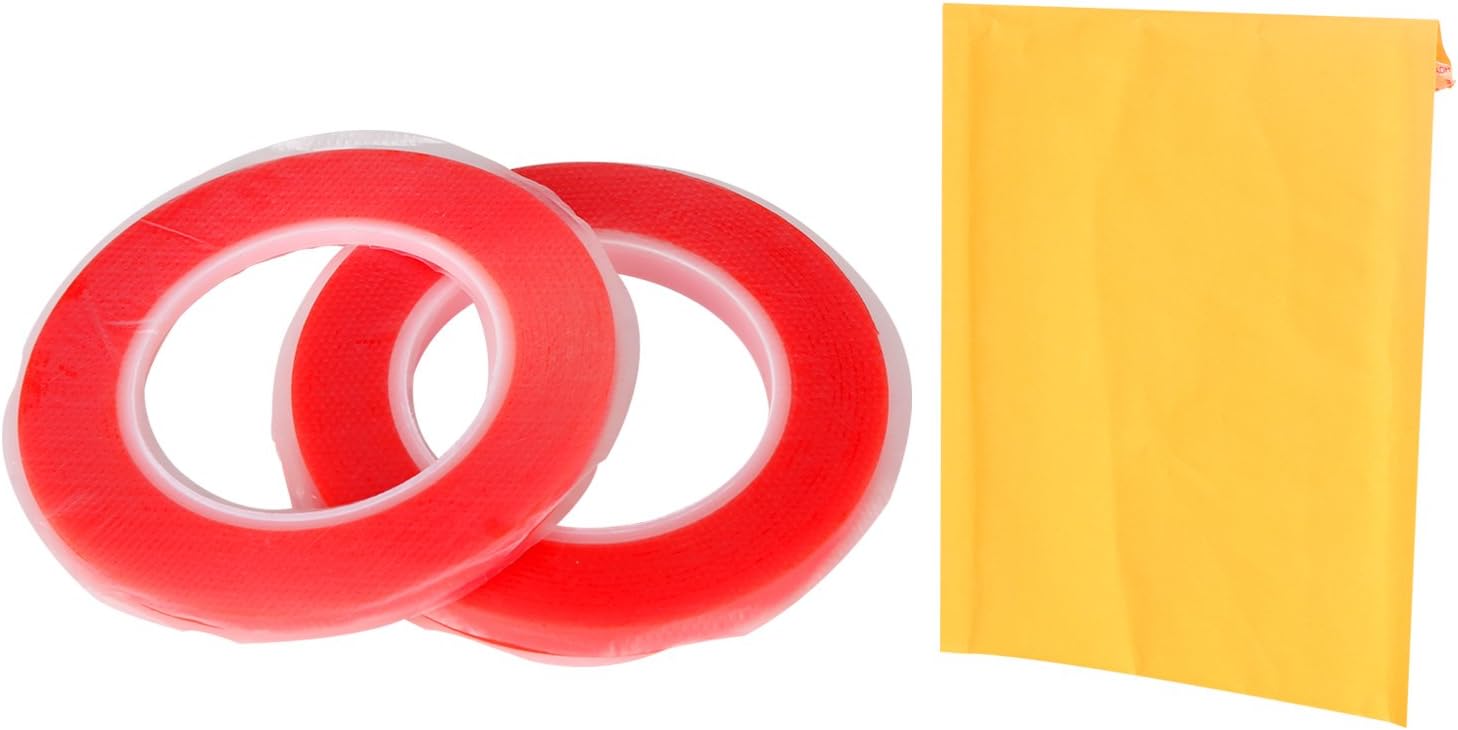 Double Sided Adhesive Tape Kaisiking 5mm / 10mm x 25M Heat Resistant High Adhesion Transparent Acrylic Tape, LCD Screen Repair Sticker for Cell Phone Touch Screen Repair: Home Improvement