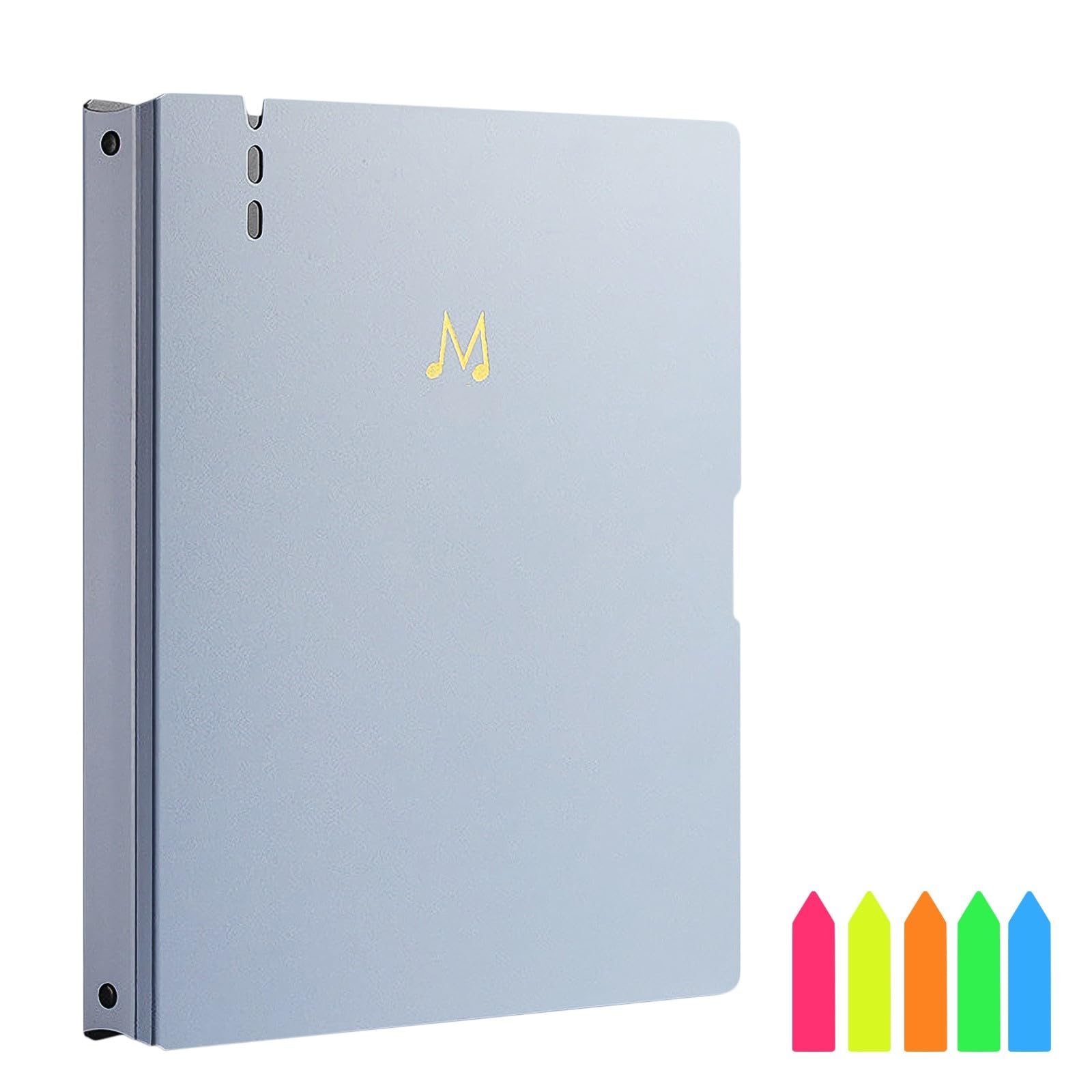 A4 Flexi Display Book Folder with 20 Pages/ 40 Pockets - Concert Choral Folder Writable and 180-Degree Spiral-Bound for School, Presentations, Filing, Musicians and Band