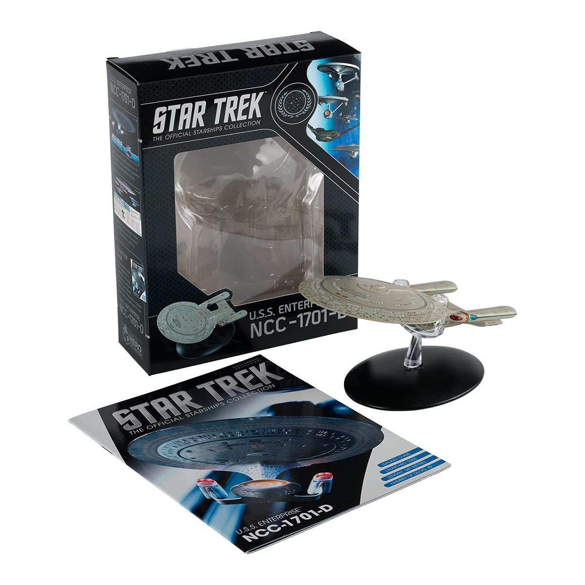EAGLEMOSS Ship Figure U.S.S Enterprise NCC-1701-D 13cm