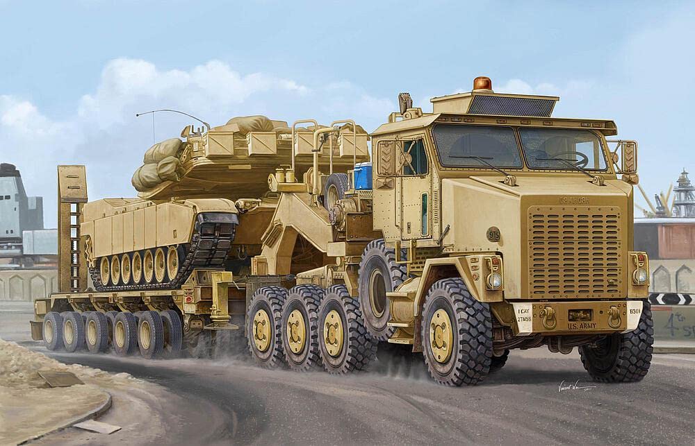 Hobbyboss 1:35 Scale M1070/M1000 HETS Assembly Authentic Kit,Gold