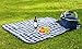 All Purpose Picnic Blanket - Soft Plush Outdoor, Beach, Travel, Camping Fleece Throw Blanket 50x60 Inches (Blue Plaid)