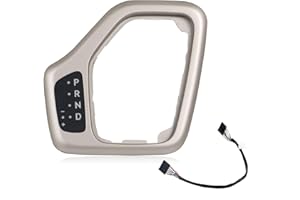 Dngbymx Shifter Bezel with Harness Compatible with Jeep Cherokee 2014 2015 2016 2017 2018 Center Transmission Bezel Gold Replace # 601-401 5YD27LS5AA 68413957AA