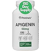 PRISTINE'S Apigenin 50mg 150 Day Supply Supplement for Sleep Capsules - Prostate Support Supplement Found in Chamomile Powder