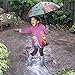 Disney Frozen Umbrella and Slicker Set, Elsa and Anna Little Girl Rainwear Ages 2-7, Dark Purple, Large-Age 6-7