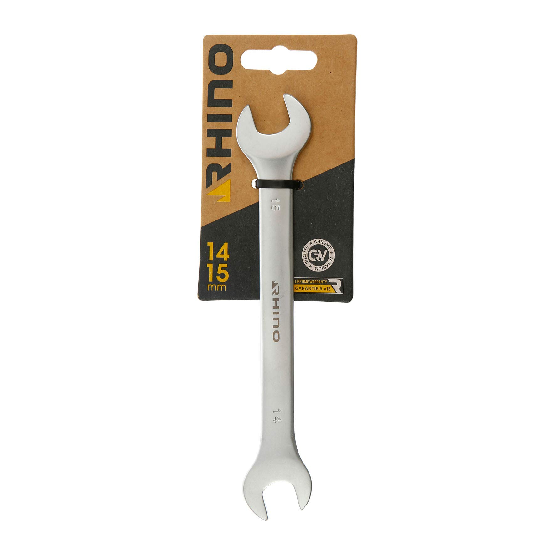 Rhino Fork, Flat, Spanner, Diameter 14 x 15 mm, Made of Steel (Chrome Vanadium), Various, NC