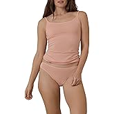 Pact Women's Organic Cotton Camisole Tank Tops with Built in Bras and Adjustable Strap