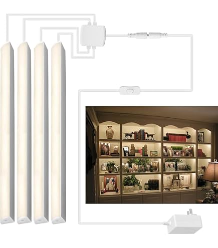 ATCD Luz LED De Pared Enlazable, Barra De Luz LED Blanca Cristalina De 5000 K, 36 W, Bajo Voltaje, 12 V, 24 V, 36 V, 48 VCC, Lámpara De Pared LED
