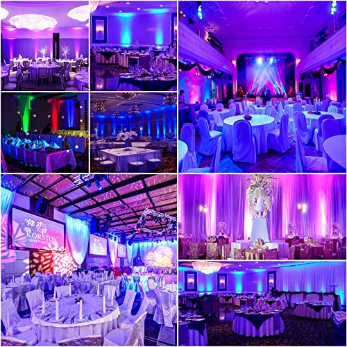 Rechargeable Wireless Par Lights 3X4W LED Uplighting RGBW 4 in 1 Stage Lights Battery Powered Remote and DMX Control Uplights for Events Party DJ Live Show Wedding Church 4Packs