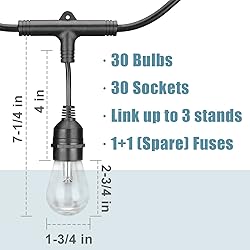 iMagic Outdoor String Lights, 98 Ft Smart RGB Patio