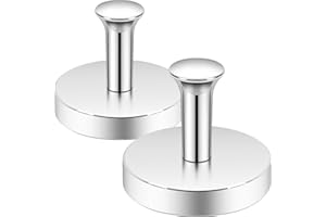 Neosmuk Magnetic Coat Hook,130lb+ Strong Extra Heavy Duty Magnet Hooks,Magnetic Wreath Hanger/Holder for Metal Doors,Purse,To