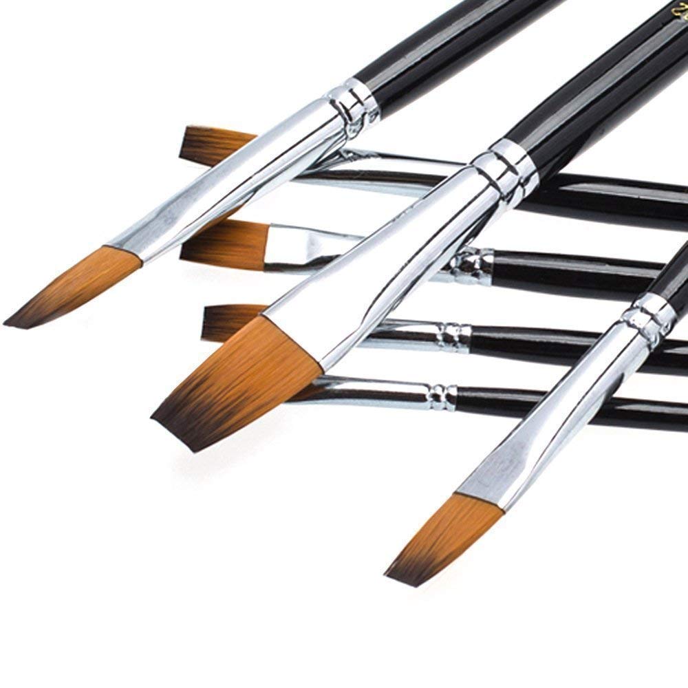 Yosoo 9 Artist Brush Set, Flachpinsel