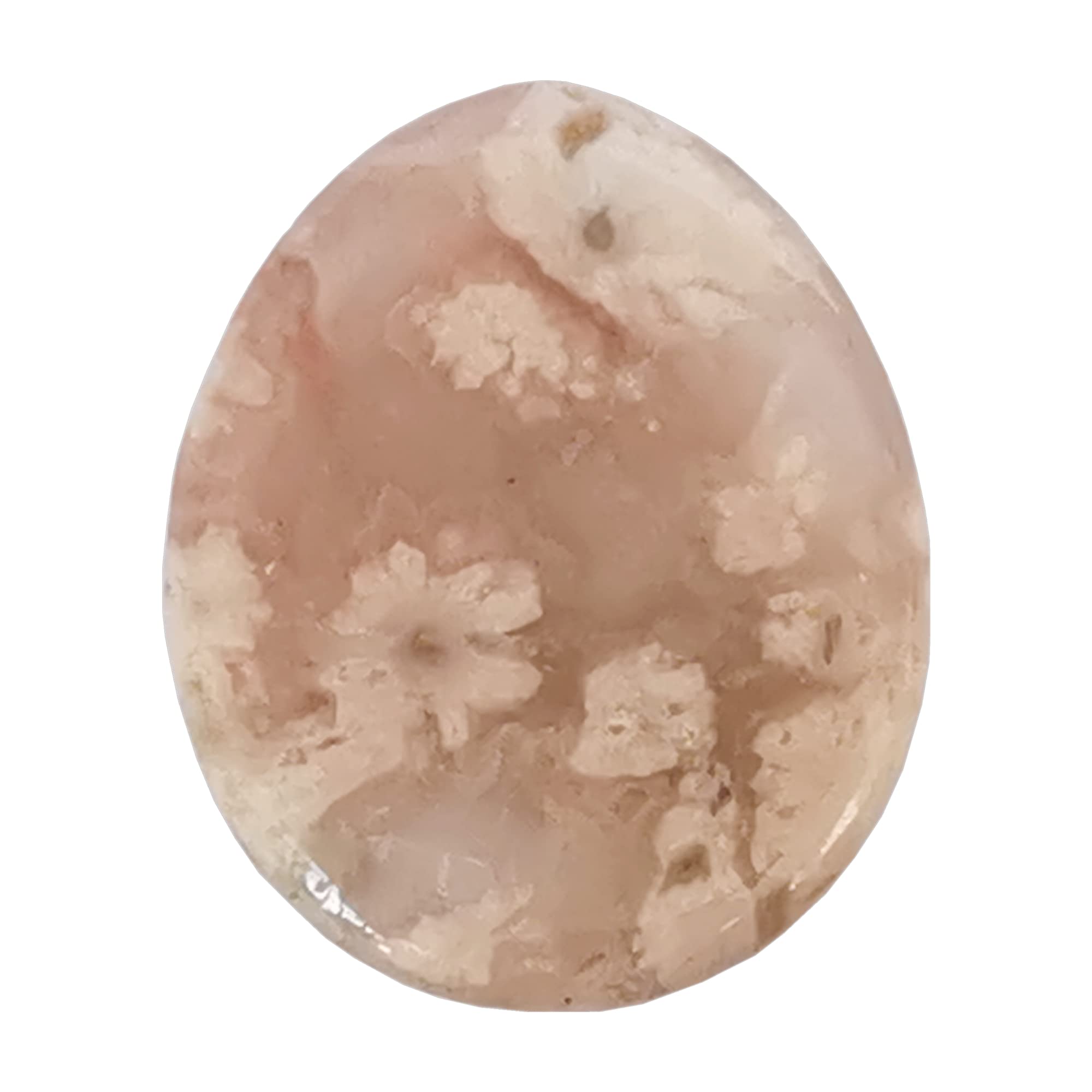 Manekieko Natural Cherry Quartz Water Drop Chakra Thumb Worry Stone,Stress Relax Healing Reiki Crystal Pocket Palm Stones