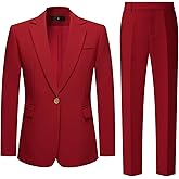 Women's 2 Piece Pant Suit Set Winter Thicken Dressy Business Casual Outfits Professional Blazer Pantsuits Work Office
