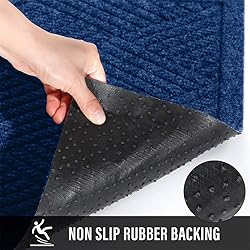 HIYARD Durable Front Door Mat, Absorbent Muddy Dirt