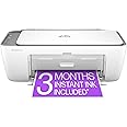 HP DeskJet 2855e Wireless All-in-One Colour Inkjet Printer, Scanner, Copier, Best for Home, 3 Months of Ink Included (588S5A)