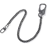 Ahiller Biker Wallet Chain, Heavy Duty Pocket Chain with Round Clasp, Men Chains for Keys, Jeans, Pants, Purse and Handbag