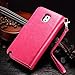 Note 3 Case, Galaxy Note 3 Case, Joopapa Note 3 Wallet Case,Pu Leather Case Magnet Wallet Credit Card Holder Flip Cover Case Built-in 9 Card Slots & Stand Case for Samsung Galaxy Note 3 N9000 (Pink)