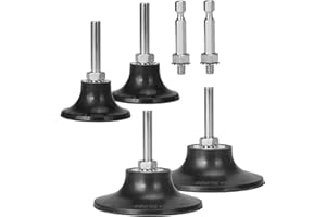 4 Pack 2" 3" Quick Change Disc Pad Holder with 1/4inch Shank for Type R Sanding Discs Polishing, Surface Preparation, Round/H